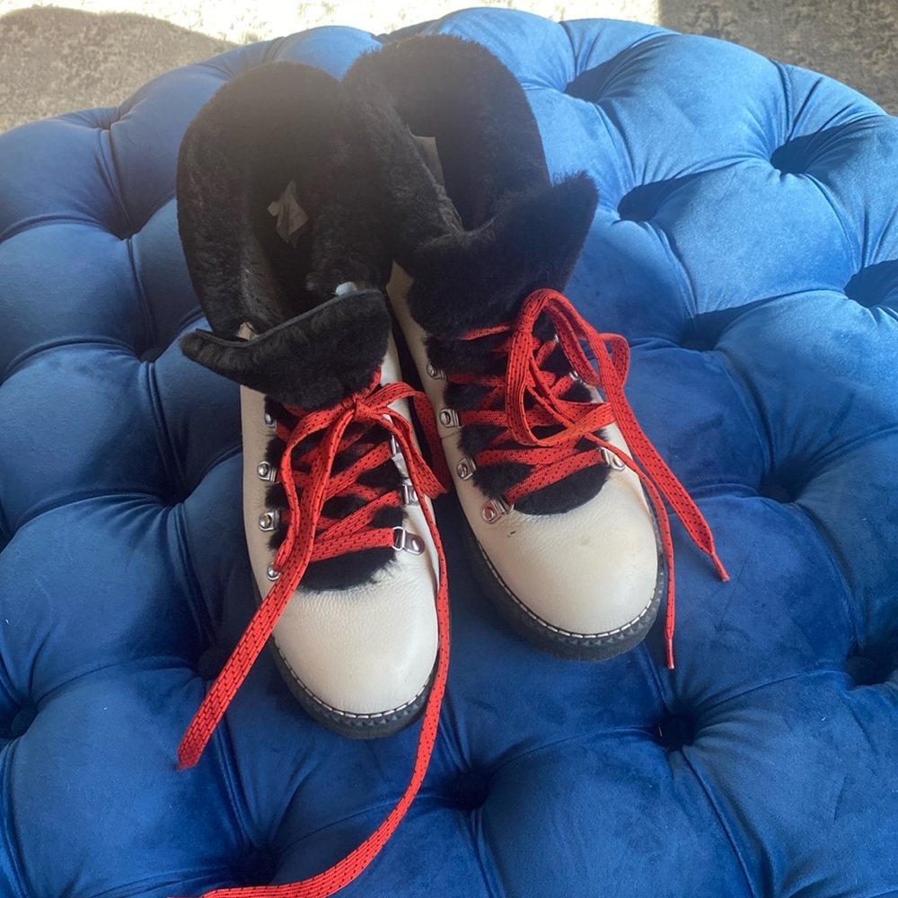 J Crew fur lined snow boots 8.5